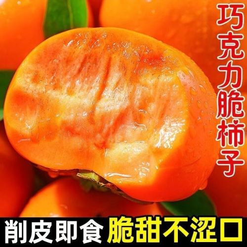 脆柿子 无核硬柿  单果约120g  含箱5斤